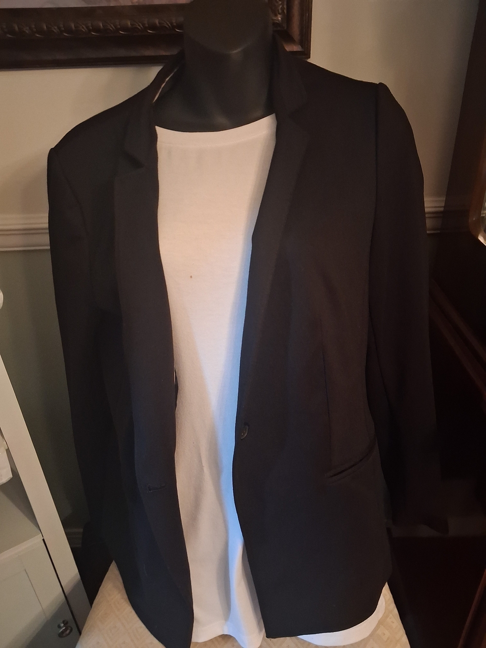 Banana Republic Black Single-Button Blazer